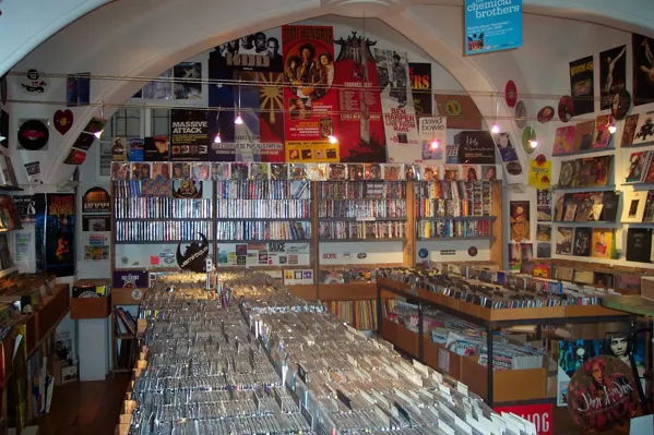 Record Store: Black and Blue