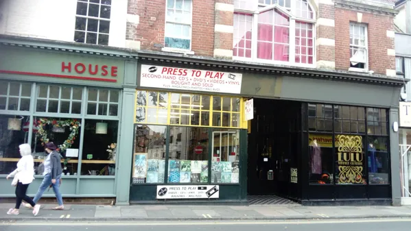 Record store thumbnail: Press to Play