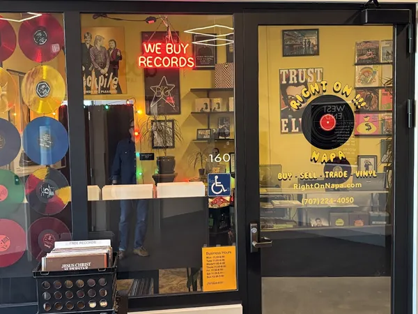 Record store thumbnail: Right On!!! Napa