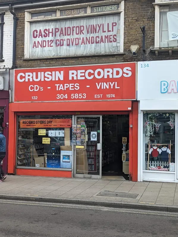 Record store thumbnail: Cruisin Records Welling est 1974